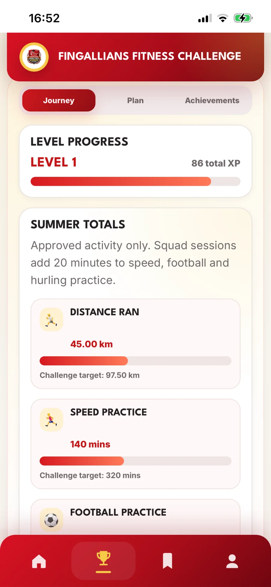 Spraoi Challenge player journey